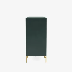 Montana Furniture Aufbewahrungsmöbel-Pair sideboard, brass legs - 163 Black jade