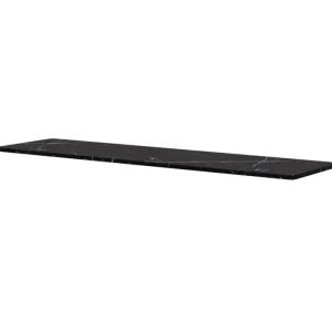 Muuto Regale-Montana Furniture Panton Wire Doppel Abdeckplatte, Tiefe 18,8 cm, 995 schwarzer Ma