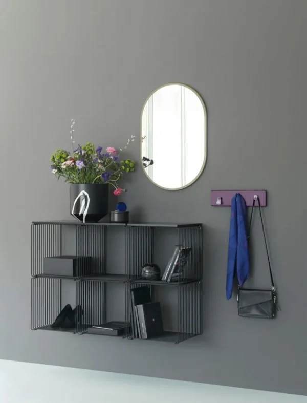 Montana Furniture Regale-Panton Wire Einzel Abdeckplatte, Tiefe 34,8 cm, 995 schwarzer Ma
