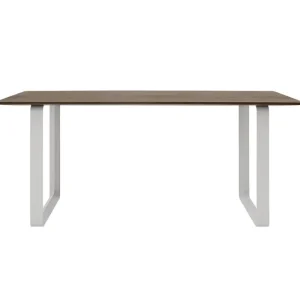HAY Tische-Muuto 70/70 Tisch, 170 x 85 cm, Eiche massiv geräuchert – Grau