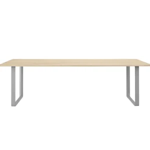 Vitra Tische-Muuto 70/70 Tisch, 255 x 108 cm, Eiche massiv – Grau