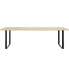 OX Denmarq Tische-Muuto 70/70 Tisch, 255 x 108 cm, Eiche massiv – Schwarz