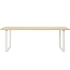 Hem Tische-Muuto 70/70 Tisch, 225 x 90 cm, Eiche massiv – Weiß