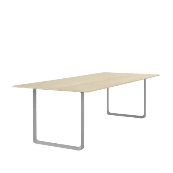 Vitra Tische-Muuto 70/70 Tisch, 255 x 108 cm, Eiche massiv – Grau