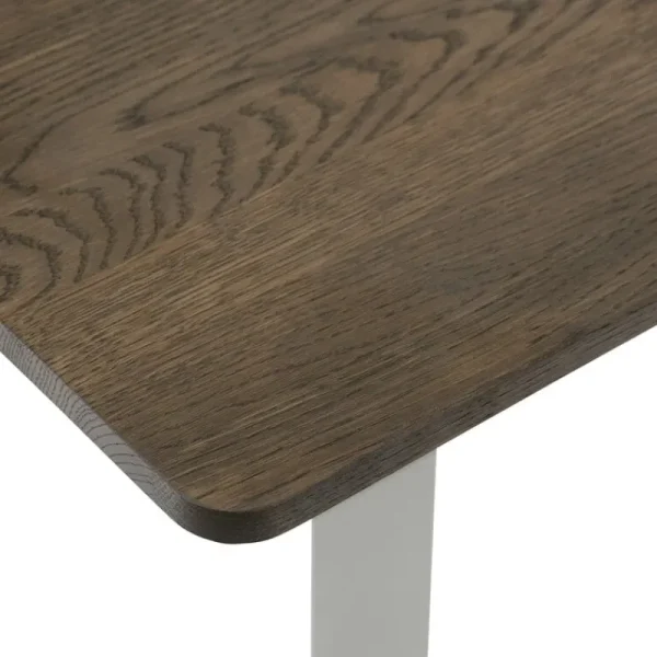 HAY Tische-Muuto 70/70 Tisch, 170 x 85 cm, Eiche massiv geräuchert – Grau