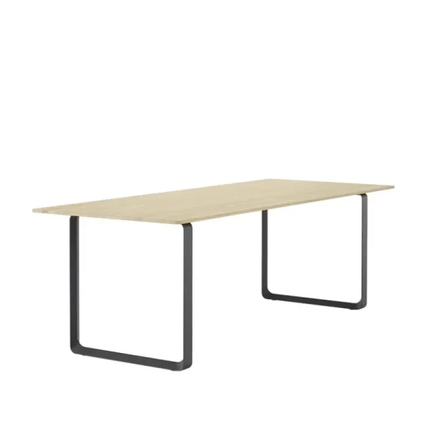 Muuto Tische-70/70 Tisch, 225 x 90 cm, Eiche massiv – Schwarz