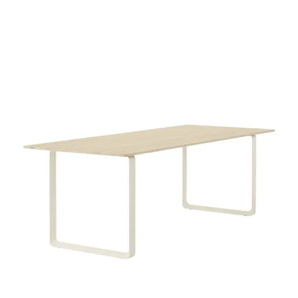 Audo Copenhagen Tische-Muuto 70/70 Tisch, 225 x 90 cm, Eiche massiv – Sandfarben