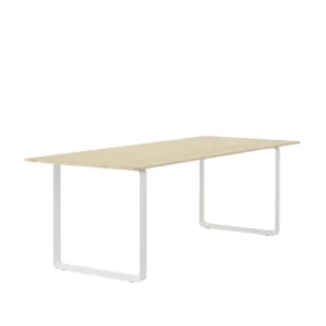 Hem Tische-Muuto 70/70 Tisch, 225 x 90 cm, Eiche massiv – Weiß