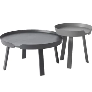 Muuto Tische-Around Couchtisch, groß, anthrazit
