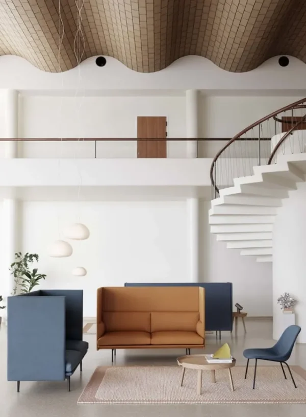 HAY Tische-Muuto Around Couchtisch, groß, Eiche