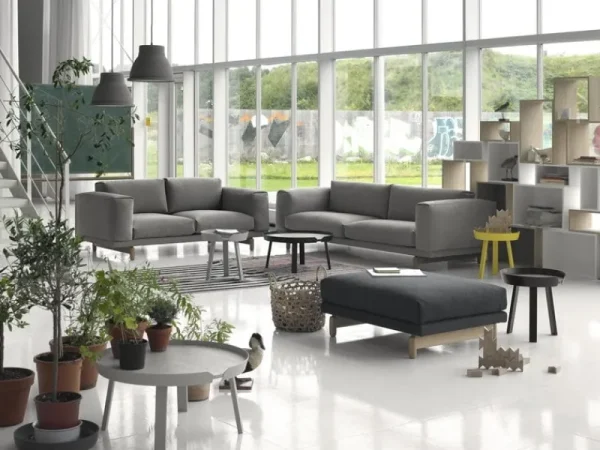 NORR11 Tische-Muuto Around Couchtisch, groß, grau