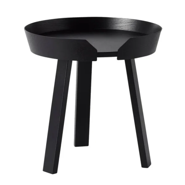 HAY Tische-Muuto Around Couchtisch, klein, schwarz