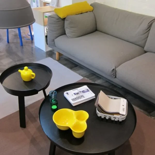 HAY Tische-Muuto Around Couchtisch, klein, schwarz