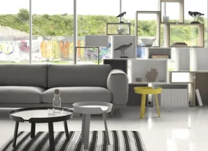 HAY Tische-Muuto Around Couchtisch, klein, grau