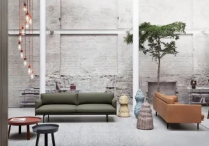 HAY Tische-Muuto Around Couchtisch, klein, schwarz