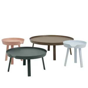 HAY Tische-Muuto Around Couchtisch, XL, Dunkelbraun gebeizt