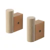 Muuto Garderoben Und Kleiderbügel^Attach Kleiderhaken, 2 Stück, Dunkelorange - Eiche
