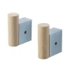 Muuto Garderoben Und Kleiderbügel^Attach Kleiderhaken, 2 Stück, Blassblau - Eiche