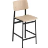 Mattiazzi Sitzgelegenheiten-Muuto Barhocker Loft 65 cm, schwarz – Eiche