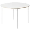 HAY Tische-Muuto Base Tisch, rund, 110 cm, Laminat mit Sperrholzkanten, weiß