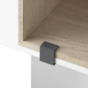 Muuto Regale-Clip Stacked, 5 Stück, grau