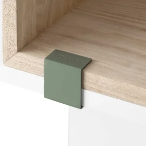 Muuto Regale-Clip Stacked, 5 Stück, staubgrün