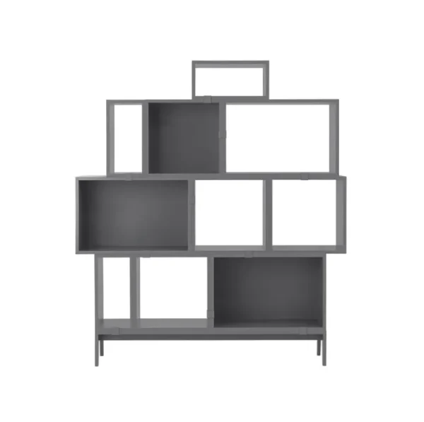 Muuto Regale-Clip Stacked, 5 Stück, grau