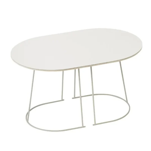 HAY Tische-Muuto Couchtisch Airy, klein, gebrochenes Weiß