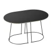 HAY Tische-Muuto Couchtisch Airy, klein, schwarz