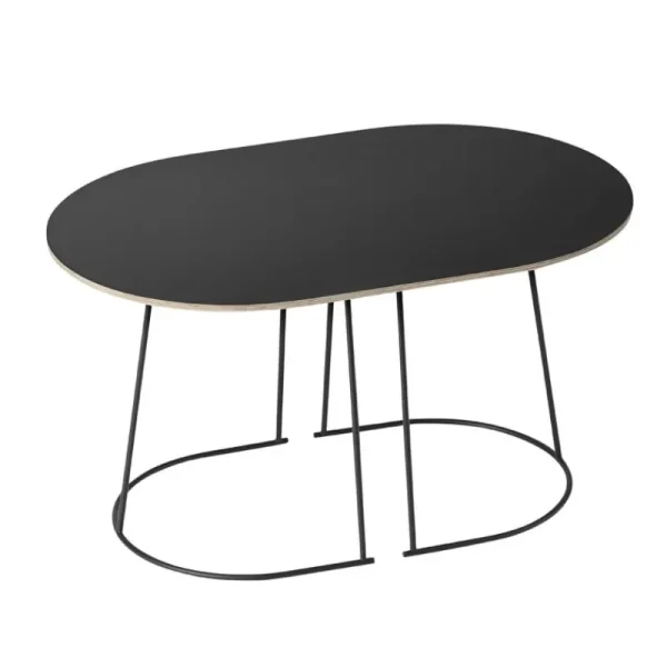 HAY Tische-Muuto Couchtisch Airy, klein, schwarz