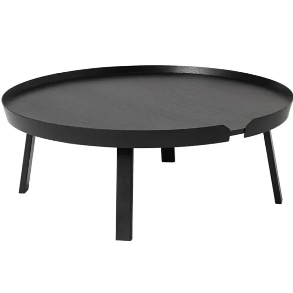 ferm LIVING Tische-Muuto Couchtisch Around, XL, schwarz