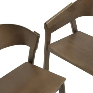 Lepo Product Sitzgelegenheiten-Muuto Cover Armlehnstuhl, Dunkelbraun gebeizt