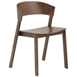Labofa Sitzgelegenheiten-Muuto Cover Beistellstuhl, Dunkelbraun gebeizt
