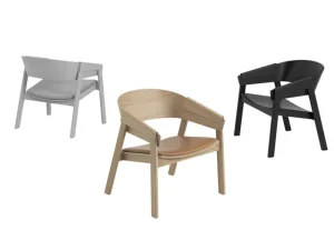 Artek Sitzgelegenheiten-Muuto Cover Loungesessel, grau/Remix 123