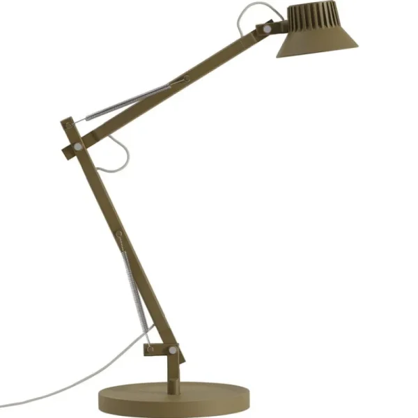Audo Copenhagen Tischlampen-Muuto Dedicate Tischleuchte, S2, Braungrün
