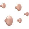Muuto Garderoben Und Kleiderbügel^Dots Metal Kleiderhaken, 5er-Set, rosa