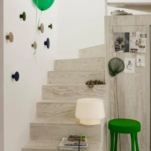 Muuto Garderoben Und Kleiderbügel^Dots Wood Kleiderhaken, 5 Stück, schwarz