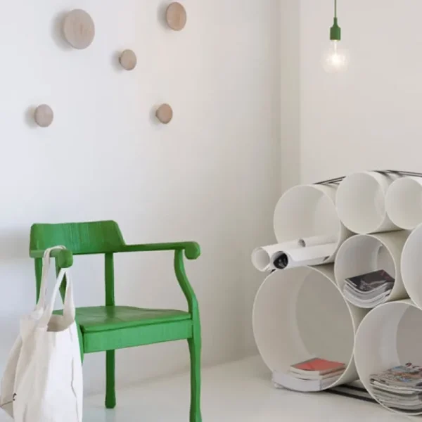 Muuto Garderoben Und Kleiderbügel^Dots Wood Kleiderhaken, 5 Stück, schwarz
