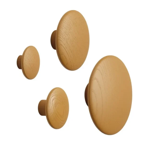 Muuto Garderoben Und Kleiderbügel^Dots Wood Kleiderhaken, Dunkelorange