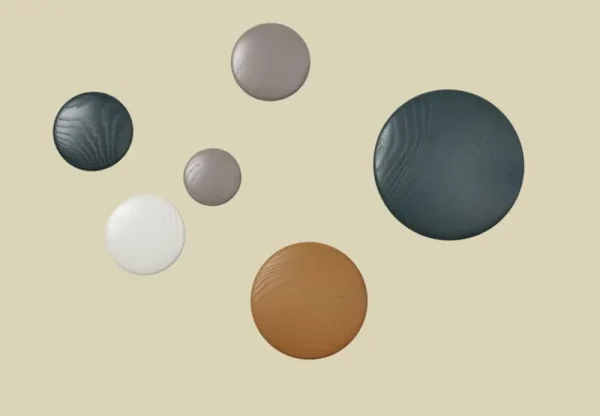 Muuto Garderoben Und Kleiderbügel^Dots Wood Kleiderhaken, cremeweiß