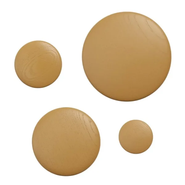 Muuto Garderoben Und Kleiderbügel^Dots Wood Kleiderhaken, Dunkelorange