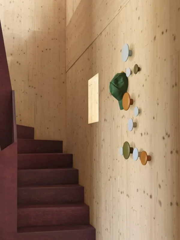 Muuto Garderoben Und Kleiderbügel^Dots Wood Kleiderhaken, Dunkelorange