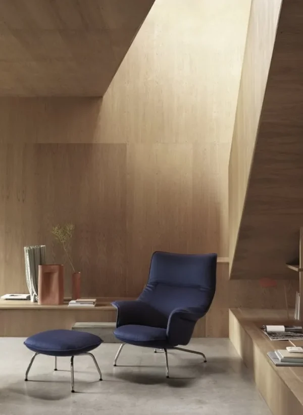 Muuto Sitzgelegenheiten-Doze Loungesessel, Balder 782 - Chrom
