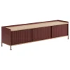 Audo Copenhagen Aufbewahrungsmöbel-Muuto Enfold Sideboard, 186 cm, niedrig, Eiche - Tiefrot