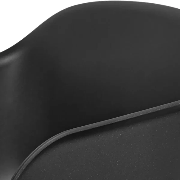 Muuto Sitzgelegenheiten-Fiber Sessel, Rohrgestell, schwarz