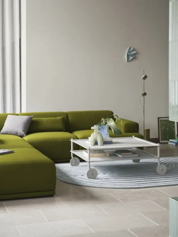 Vitra Tische-Muuto Flow Couchtisch, 95 x 95,5 cm, grau