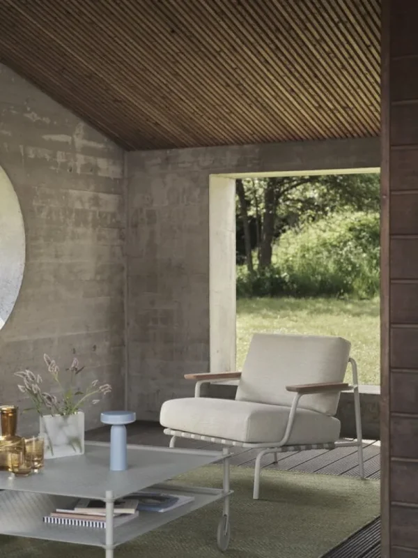 Vitra Tische-Muuto Flow Couchtisch, 95 x 95,5 cm, grau