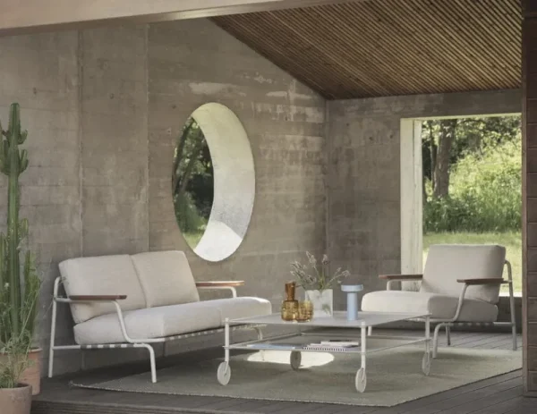 Vitra Tische-Muuto Flow Couchtisch, 95 x 95,5 cm, grau