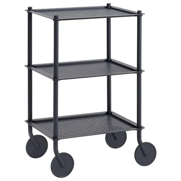 GUBI Aufbewahrungsmöbel | Tische-Muuto Flow Servierwagen, 3 Ebenen, Blaugrau