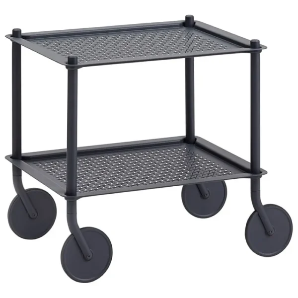 Muuto Indoor-gardening | Aufbewahrungsmöbel^Flow Servierwagen, 2 Ebenen, Blaugrau